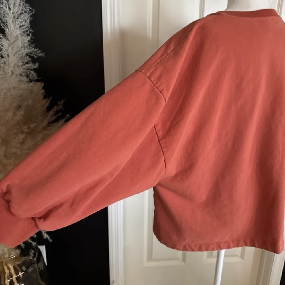 Beaumont Organic Amelia Organic Cotton Sweatshirt in Rust
size Large - Picture 7 of 12